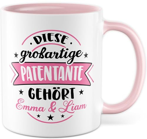 Taza de regalo personalizada, diseño de madrina