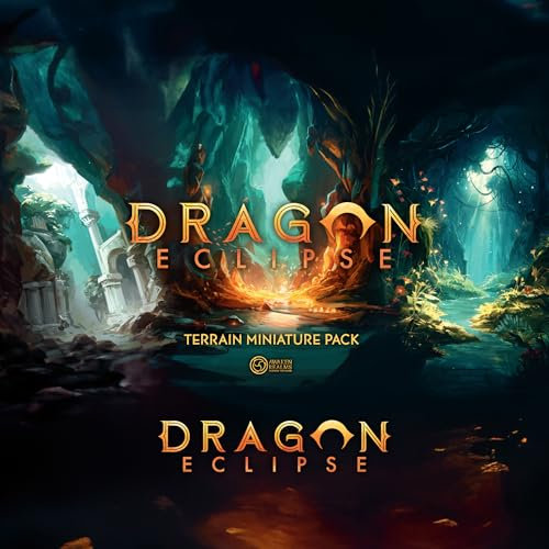 Awaken Realms Dragon Eclipse Terrains Miniatur-Erweiterung – 41 Gelände-Miniaturen, detaillierte Arena-Geländestücke für verbessertes Eintauchen, über 10 Skulpturdesigns, hergestellt