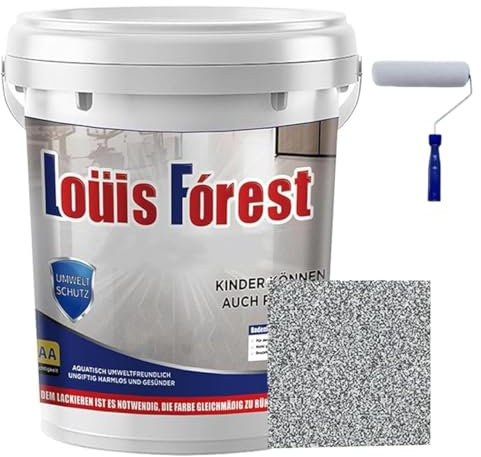 ZZLMDZ Louis Forest Peinture de sol époxy, sable coloré auto-nivelant pour garage, pour béton, carrelage, marbre (gris foncé, 1 000 g)