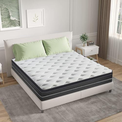 Matratze 140x200 30 cm Höhe, Taschenfederkernmatratze mit Memory Foam und Latex - Öko-TEX - 7 Ergonomische Zonen - Mittlere Härte - Hautfreundlich - Atmungsaktiv - Erhältlich in Allen Jahreszeiten