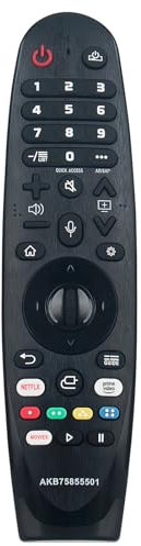 ROLLGAN New AKB75855501 MR20GA Télécommande vocale de rechange compatible avec LG Magic 2020 Smart TVs 65UN85006LA 75UN85006LA 82UN85006LA 86UN85006LA 43UN81006LB 50UN81006LB 55UN810006LB 65 kg
