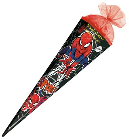 Livepac-Office Schultüte mit Gravur/Zuckertüte / 85cm / eckig/Spider-Man