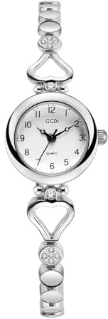 findtime Damenuhr Gold Uhr Damen Gold Armbanduhr Damen Goldene Uhr | Kleine Damenuhr Silber für den Täglichen Gebrauch