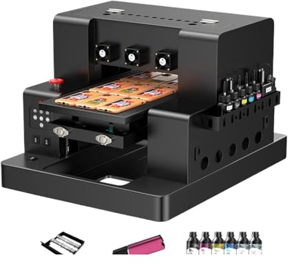 FQkBEX DTF -Drucker A3 A4 kompatibel mit L805 -Flachbettdruckmaschine Kompatibel mit Stiftholzmetalldruck(A3 L805 UV Printer2)