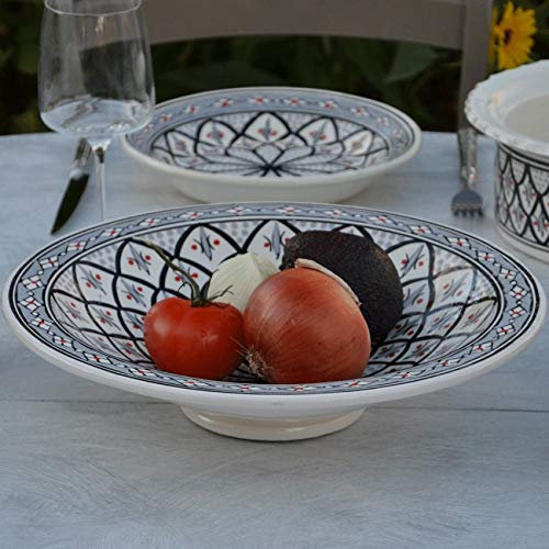 Yodeco Couscous Plates Service BAKIR Grey – 8 People