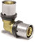 Pipetec Pressfitting Winkel 26x3 mm 90 Grad TH Kontur Verbundrohr, DVGW, TH-Profil
