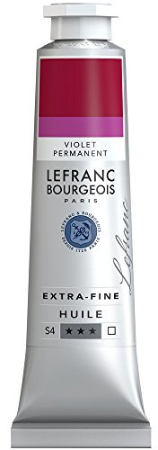 Lefranc Bourgeois Extra-Fine Oil Paint, Artists Quality, Permanent Violet, 40ml Tube