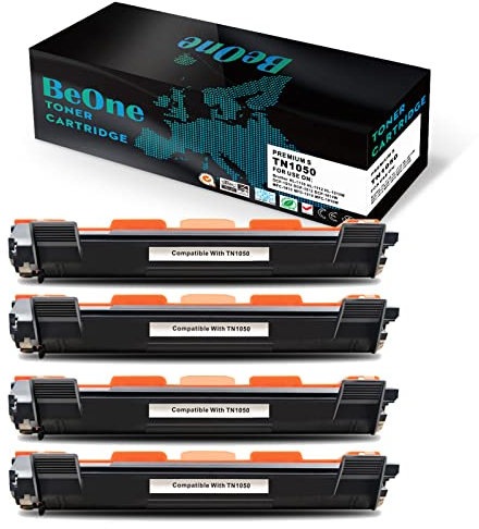 BeOne 4X TN1050 Kompatible Tonerkartusche für Brother HL-1110 HL-1112 HL-1210W DCP-1510 DCP-1512 DCP-1610W MFC-1810 MFC-1910 MFC-1910W (4 Schwarz)