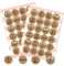 Spruchaufkleber, 48er Set: Runde Sticker mit Sprüchen, Aufkleber Mut Rund, Mutmacher Spruch, Geschenkaufkleber Sprüche, Zum Aufkleben, Motivationssticker, Give-Away Kraftpapier, Klein, ⌀ 4 cm
