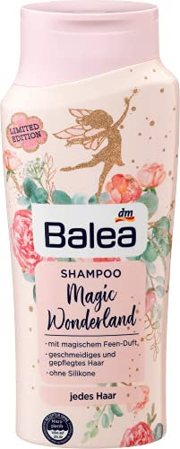 Balea Shampoo Magic Wonderland mit dem magischen Blumenduft eines Rosengartens, ohne Silikone, 300 ml (Limited Edition)