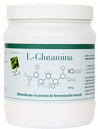 L-Glutamina Kyowa Quality® en polvo - Aminoácido Puro - 168 Días - Recuperación Muscular Rápida - Apoya la Síntesis de Proteínas - 100% Vegetariana - Alta Absorción - 504g en Polvo - 100% Natural
