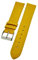 Uhrenarmband Kalbleder Gelb 20mm Kroko-Struktur Dornschließe