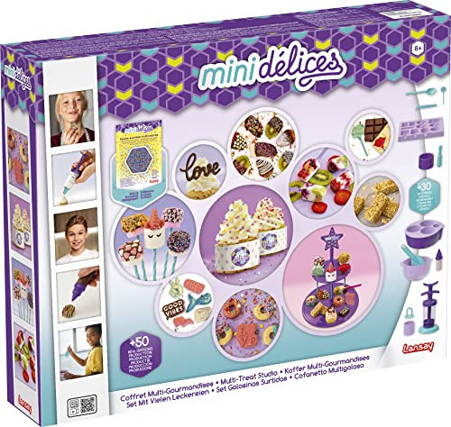 Lansay - MINI DELICES - Mon Super Atelier Multi Gourmandises - Kit Cuisine pour Enfants dès 8 Ans - Cuisine créative - Accessoires Inclus - Idée Cadeau