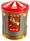 MediMuc Funfair Spieluhrdose - Dose, Gebäckdose, Aufbewahrungsdose, Keksdose, Blechdose - lebensmittelecht - Vol. 0,75l