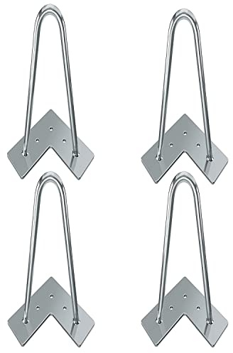 Fimghsoo Haarnadel Tischbein 4X Hairpin Leg Möbelbein Haarnadelbeine aus Metall Tischzubehör DIY für Esstisch Couchtisch Schreibtisch