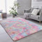 ROHATIM Hochflor Teppich Rund Wohnzimmer Super weich Shaggy Teppich Flauschiger,Soft Area Rug Schlafzimmer Teppiche Super weich Fluffy Kindermatte(grau,100 x 167 cm)