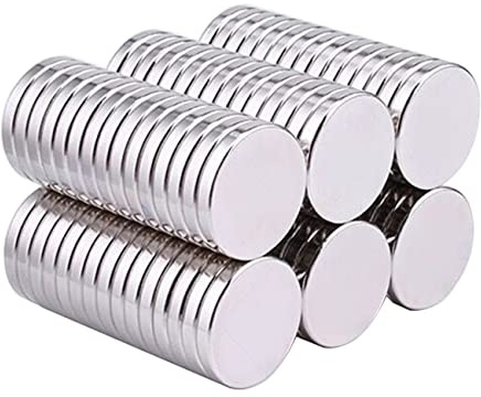 Sonfedo 100 Stück Neodym Magnete, 8 x 1 mm Mini Magnete Stark, Runde Kleine Magneten, Geeignet für Kühlschränke, Kunsthandwerk, Fotos, Whiteboards, Karten