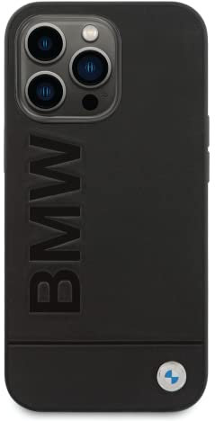 BMW BMHMP14XSLLBK hülle für iPhone 14 Pro Max 6, 7'' schwarz-Black hardcase Signature Logo Imprint, Navy Blue