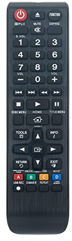 VINABTY AH59-02425A Télécommande de Remplacement Compatible avec Le système Home Cinéma DVD Blu-Ray Samsung AH5902425A télécommande HT-E350 HTE350 HT-E350/ZA HT-E350ZA HT-E355 HTE350/ZA