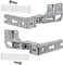 Spares2go Integrated Door Hinge Pair compatible with Miele Fridge Freezer (Top Left, Bottom Right + Upper Right, Lower Left, 3704 5.0, 3306 5.0, 3307 5.0)