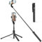 ATUMTEK 150 cm Selfie-Stick, Selfie-Stick mit Abnehmbarer Bluetooth-Fernbedienung, ausziehbarer Selfie-Stick für iPhone und Android, Videoaufnahme, Bloggen und Live-Streaming