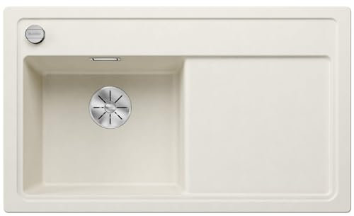 BLANCO ZENAR 45 S 527176 Silgranit Softweiß - Platillo izquierdo, con mando a distancia, sin accesorios