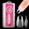 AIMEILI Short False Nail Tips, 432PCS Clear Matte Coffin Full Cover Nail Tips for Soak Off Nail Extension, Acrylic False Press on Nails with Box for Nail Art Salon and Home DIY, 10 Sizes 002