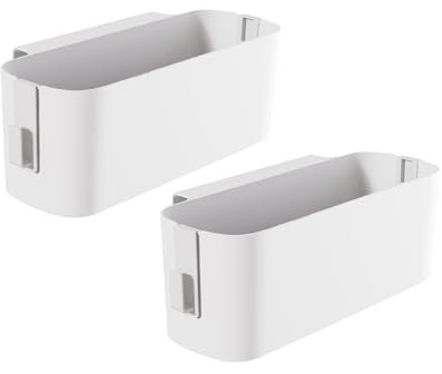 2 Stück Bett Organizer Zum Einhängen, Hängebett Organizer Aufbewahrungskorb, Nachttisch Bett Bettablage Betttasche Boxen mit 2 Abnehmbarer Haken für Büro, Schule, Zuhause, Wohnheim, Etagenbett