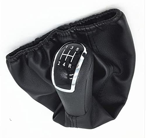 JBHIFI Auto-Schalthebel 5-Gang-Auto-Schaltknauf Mit Lederstiefel Für Mercedes Für Benz A-Klasse W168 1997-2004 Automatik Schalthebel