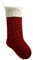 meioro 46cm Große Weihnachtsstrumpf, Kabel Gestrickt Nikolausstrumpf für Kinder, Klassische Weihnachtsstrümpfe Kamin Hängende Strümpfe für Familie Urlaub Party Dekorationen (Top White+Bottom Red)