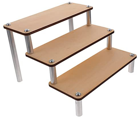 Warmhm Mehrschichtiges Präsentationsregal Kosmetikhalter Cupcake-ständer Im Landhausstil Donut-stand Schmuckständer Uhr-organizer-halter Ausstellungsstand Hölzern Aluminiumlegierung