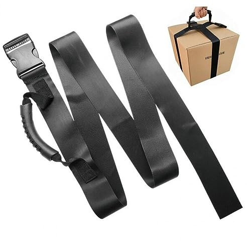 Wudaizhi Box-Tragegurt mit Griff, Handgelenksband zum sicheren Bewegen und Heben Schwerer Kisten, verstellbare Gurt-Tragegurte für Lebensmittel, Gepäck