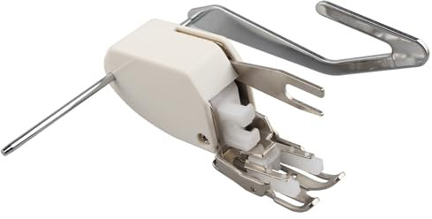 Jopto Pied de Biche de Machine à Coudre Double Entrainement Pied Presseur Surjeteuse avec Guide de Courtepointe Reglable P60444/5 mm pour Singer Brother Janome Babylock Euro-Pro Kenmore