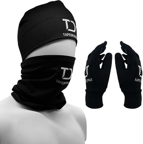 Tapedesign Herren Winterset, Schwarz, L-XL