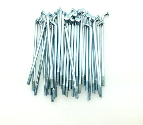 36 Stück 3,2 mm 4 mm für CQR150 250 High Racing Cross-Country-Motorrad vorne und hinten 16/17/18/19/21 Zoll Felge gerade Drahtspeichen (30,5 cm vorne 113 mm)