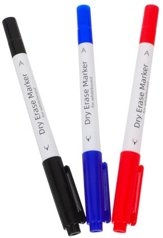 Whiteboard Marker 3 Stück Kunststoff Doppelseitig Trocken Abwischbar