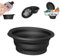 IKOPFLN Vasca per il viso per il ghiaccio, lavabo pieghevole in silicone a raffreddamento rapido con vassoio per ghiaccio integrato,Per sgonfiare il viso e rassodare la pelle