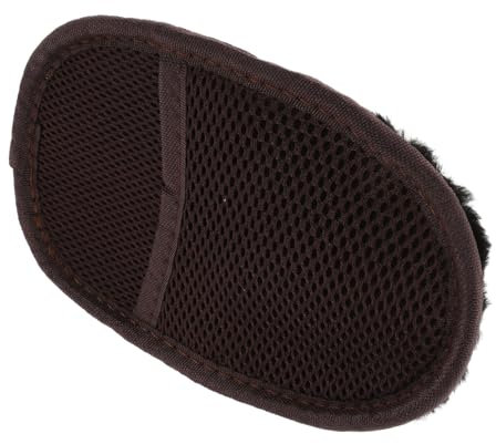 JUMPLAWN PU Schuhpflegehandschuhe Kleiner Schwarz aus Imitationswolle