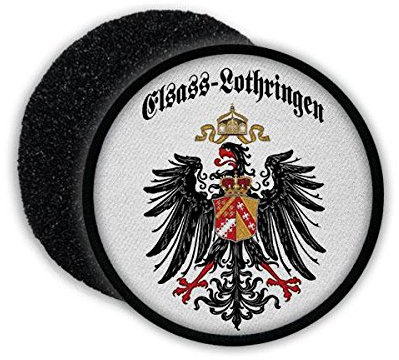 Copytec Patch Elsass Lothringen Wappen Preußen Adler Deutschland Abzeichen Emblem Aufnäher Rund#22088