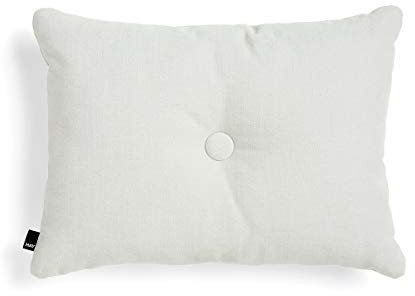 Hay Kissen inklusive Füllung Dot Steelcut Trio aus Baumwolle und Nylon in der Farbe Hellgrau, Maße: 60cm x 45cm, 507395
