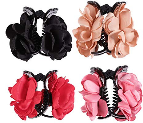 4 Stücke Große Haargreifer Clips Haar Jaw Rose Haarspange Barrette für Frauen Mädchen