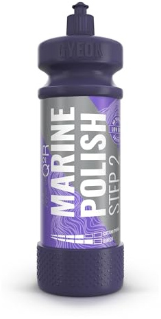 GYEON Q²R Marine Polish Step 2 - Medium Cutting Polish for Boats, Yacht, Hydrofoils and Jet Ski - Effective Removal for Light Defects Polishing Marks - High Gloss, Hologram Free Finish - 1000 ml
