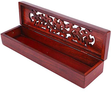 Räuchergefäß Vietnam Nanmu Räucherstäbchenhalter Assorted Hollow Storage für Räucherstäbchen Buddhist Supply(#1)