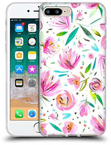 Head Case Designs Licenza Ufficiale Ninola Peonie Fucsia Floreale Custodia in Gel [Protezione di Grado Militare] Compatibile con Apple iPhone 7 Plus/iPhone 8 Plus
