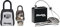 Master Lock Portable Key Safe + Retractable Tether [Medium size] [Outdoor] - 5400EURD + 5490EURD - Key Lock Box with shackle