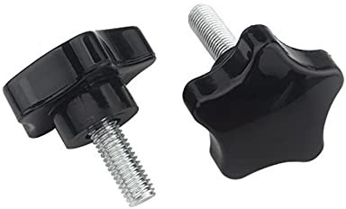 10Pcs M4-M12 Rändelschraube Sternförmige Kopfgewinde Klemmschraube, M8X40
