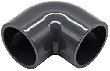 PVC Winkel 90 Grad | 40mm x 40mm | PVC Winkel 90° | beidseitig Klebemuffe | PN 16 | Ø40mm