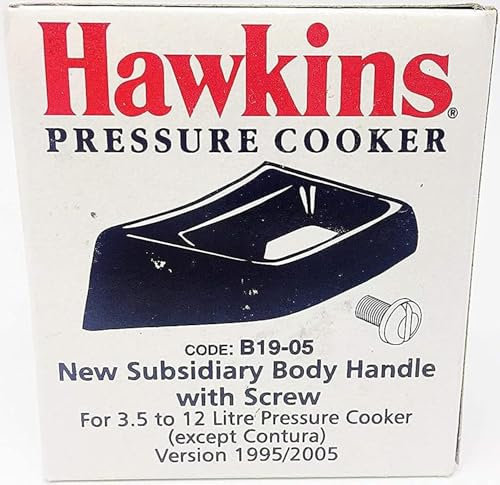 HAWKINS B19-05 New Subsidiary Body Handle 3.5 12 Litre (Except Contura), Plastic, Black