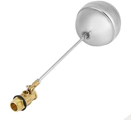 BORDSTRACT Edelstahl-Schwimmerkugel DN15 G1/2 Messing Außengewinde | Wassersensor, Schwimmerventil und Niveauschalter, für magnetische Niveauschalter und Flüssigkeitsstandmessungen, Wassertanks