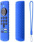 Copertura per Telecomando,Custodia per Telecomando, Custodia in Silicone con Cordino, in Silicone Antiscivolo per Fire TV Stick, Custodia in Silicone Antiscivolo (Blu)
